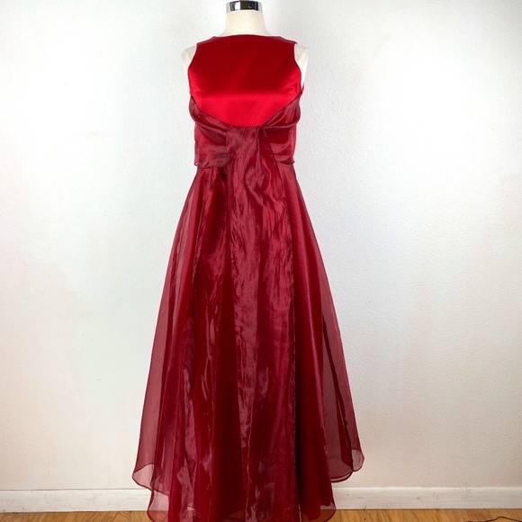 VTG Fashion 1001 Nights Maxi Prom Dress Evening Formal Bridesmaid Small (vtg 14) - Picture 1 of 12